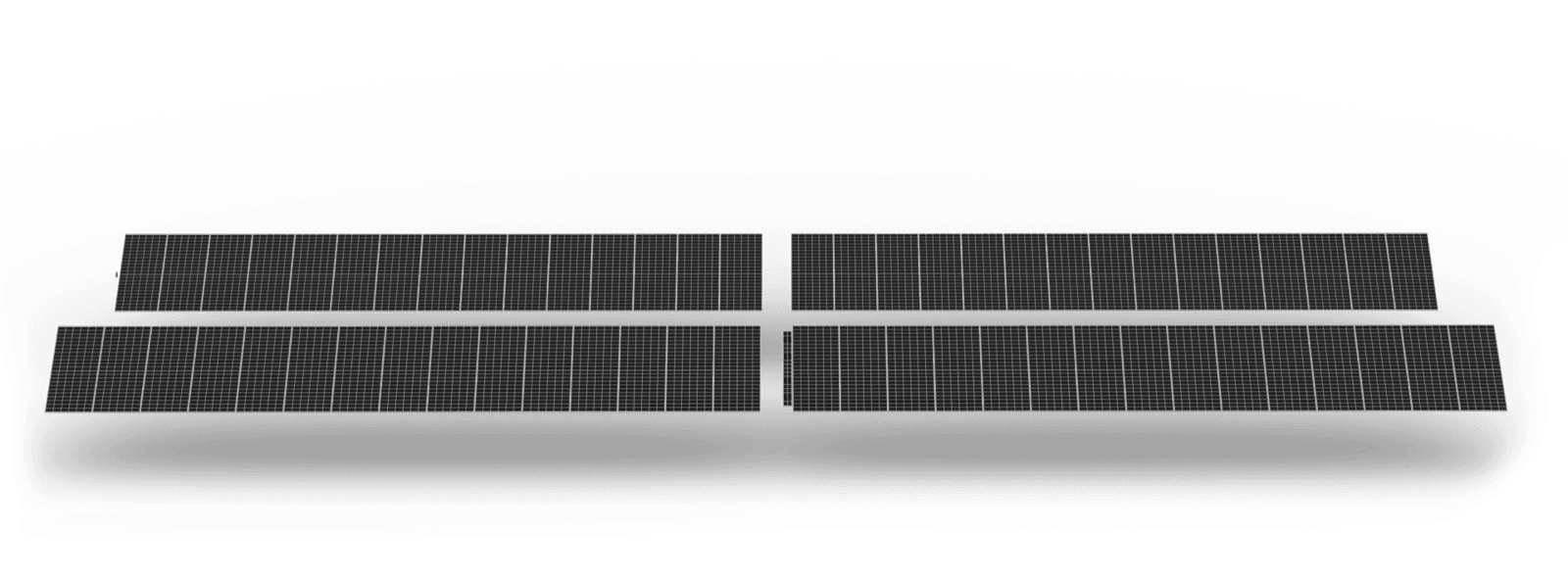 Automatic Sun Tracking System tracker with modules installed